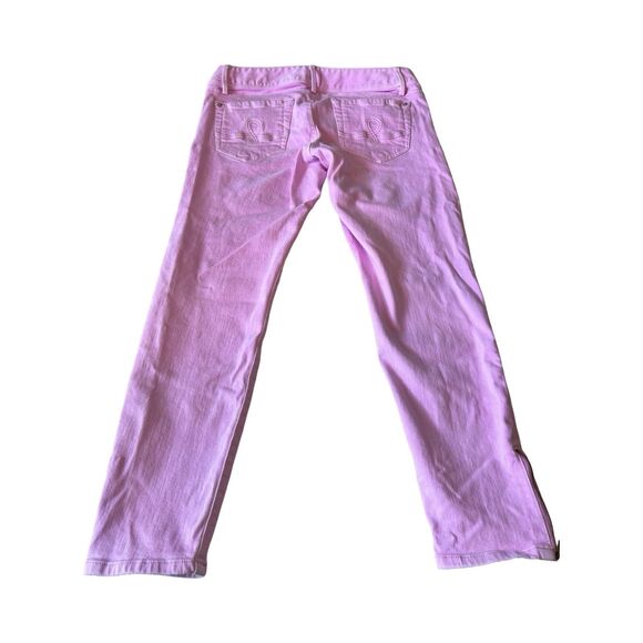 Lilly Pulitzer Womans 8 Lavender‎ Worth Skinny Mini Zip Ankle Stretch Jeans - Picture 5 of 5